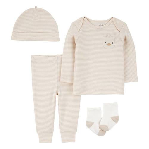 Baby Carter's 4-pc. Striped Duck Outfit Set