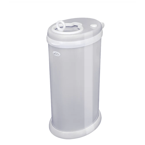Ubbi Grey stainless steel diaper pail