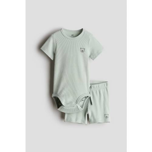 2-PIECE RIBBED COTTON SET