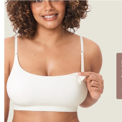 Ribbed Scoop Nursing Bralette