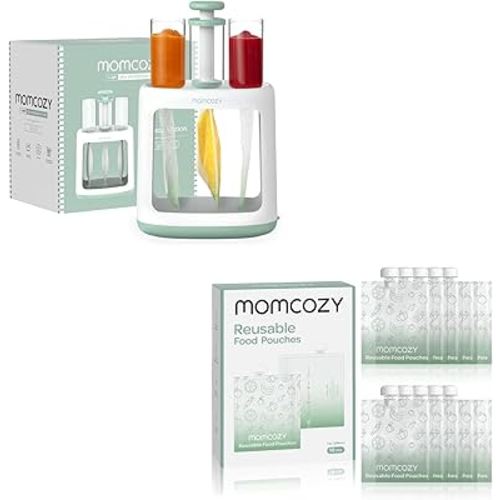 Momcozy Squeeze Station+ 7oz Reusable Food Pouches