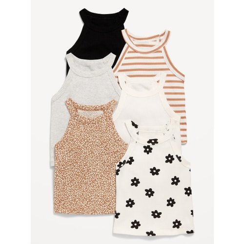 Fitted Halter Tank Tops 6-Pack for Toddler Girls | Old Navy