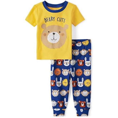The Children's Place Baby And Toddler Boys Dino Snug Fit Cotton Pajamas