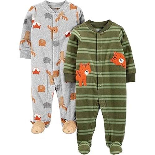 Simple Joys by Carter's Baby Boys' 2-Pack Fleece Footed Sleep and Play