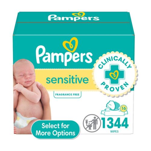 Pampers Sensitive Baby Wipes (Select Count)