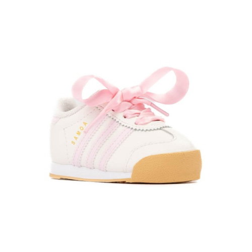 adidas Samoa Athletic Shoe - Baby / Toddler - Cloud White / Clear Pink / Gold Metallic | Journeys