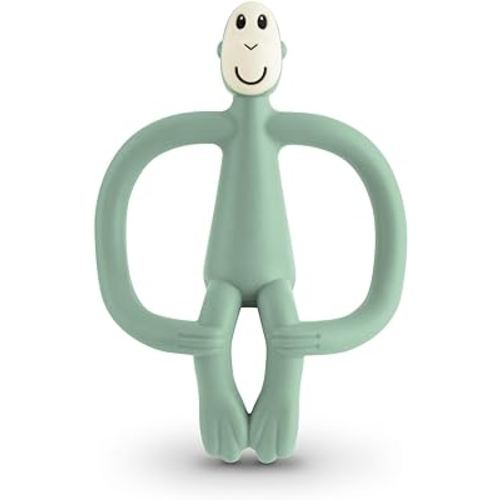 Original Teething Toy for Baby 3 Months+, BPA-Free Food Grade Silicone, Easy to Hold & Naturally Fits in Mouth, Stimulates and Massages Sore Gums, Mint Green
