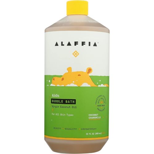 Alaffia Baby & Kids Coconut Chamomile Natural Bubble Bath - 32 fl oz