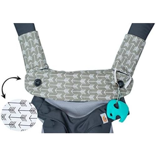 Premium Drool and Teething Reversible Cotton Pad - Fits Ergobaby Four Position 360 and Most Baby Carrier