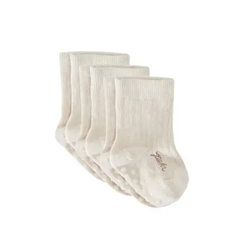 Crew Socks with Grips 3 - Pack 6-12 months