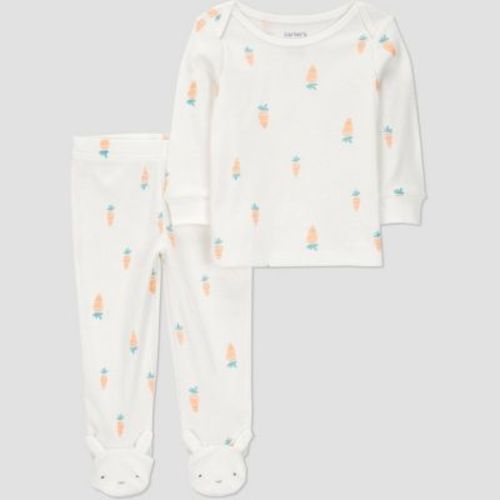 Carter's Just One You® Baby Easter Endcap Carrot Top & Bottom Set - Cream Newborn