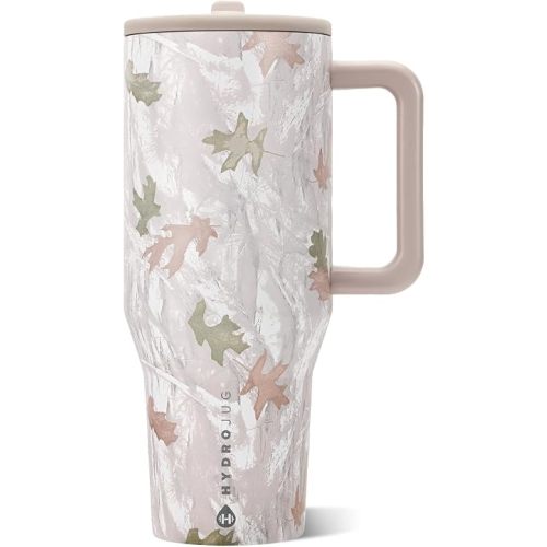 HydroJug Traveler 40oz, Insulated Tumbler with Handle & Straw, Camo