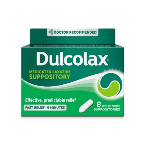 Dulcolax Gentle and Predictable Fast Relief Laxative Suppositories - 8ct