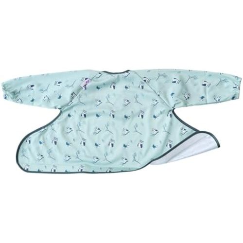 Tidy Tot- Spare Baby Bib for Bib & Tray Kit - Mess Proof Long Sleeve Smock Attaches to Feeding Mat - Waterproof Bib