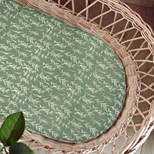 Bassinet Sheet, Jersey Cotton for Baby Boy/Girl, Fitted Sheets Flexible for Most Bassinet Mattress