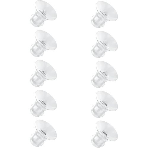 Flange Inserts 13/15/17/19/21mm 10PC Compatible with Momcozy S12 pro/S9 pro/S9/S10/S12/Medela/TSRETE/Spectra/Bellababy etc 24mm Wearable Breast Pump, Reduce 24mm Tunnel Down to Correct Size