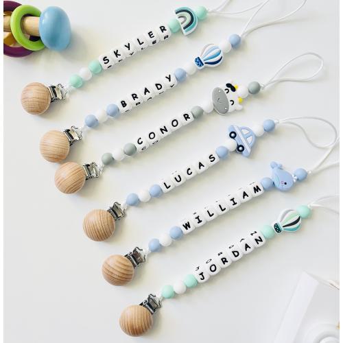Custom Newborn Pacifier Clip | Custom Binky | Pacifier Holder With Name | Custom Baby Shower Gift | Personalized Pacifier Clip | Rattle Set