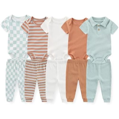 Unisex Baby Boy Girl Pants Sets 10 pack Cotton Casual New born Clothes Comfort Infant Outfit
