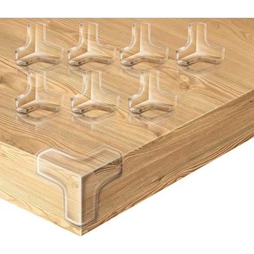 20 Pack Corner Protectors, Clear Corner Guards Table Edge Protectors, Baby Safety Corner Bumpers Covers, Furniture & Sharp Corner Baby Proofing, T-Shaped