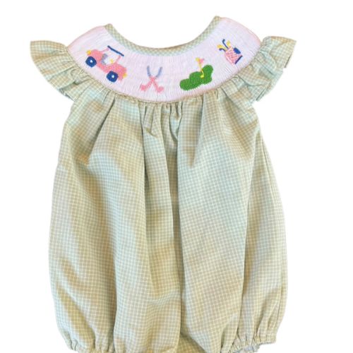 Gone Golfin' Girl Bubble | Posh Tots Children's Boutique