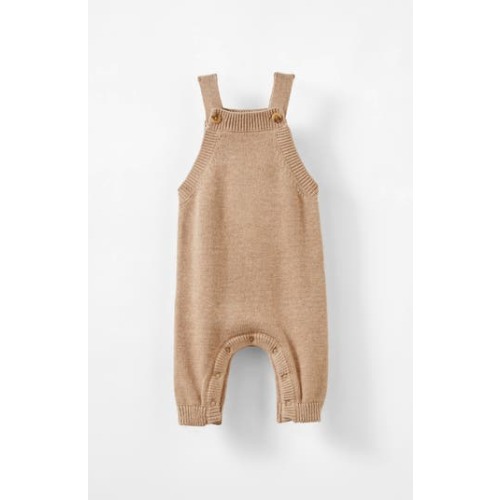 Organic Knit Dungaree, 0-3M