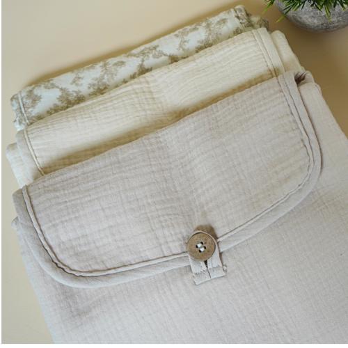 Portable Baby Changing Pad Beige Foldable Travel diaper Changing Mat Baby Essentials New Mom Neutral Baby Shower Gift diaper bag essentials