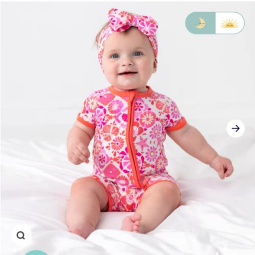 Coastal Gems Shorty Zippy – Little Sleepies