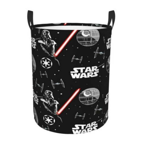 Sta-R War Large Circular Laundry Hamper Cute Anime Laundry Basket Durable Waterproof Portable With Handle For Bathroom Dorm Dirty Storage