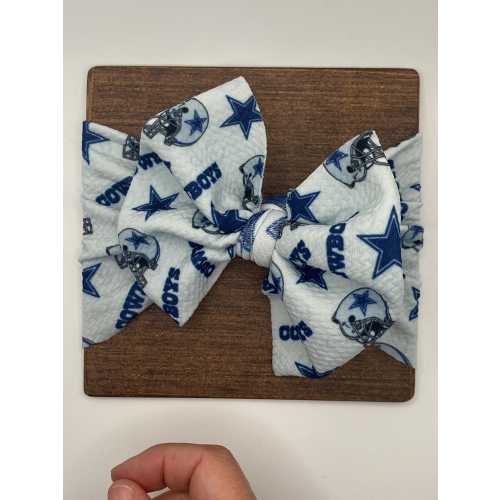 Dallas Cowboy Infant, Baby, Toddler Bow Headband