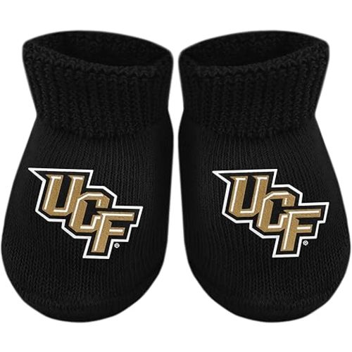 Creative Knitwear College Baby Bootie Sock - Team Logo, Multiple Colors, for Boys & Girls (Newborn - 6 Months)