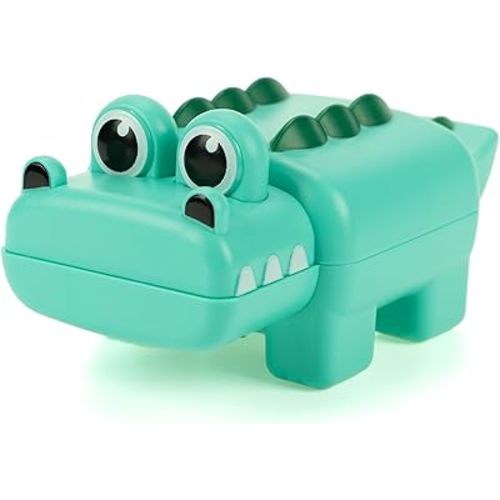 DUCKBOXX XX Wind-up Swimming Crocodile Bath Toy, No Battery Mold-Free Anti-Rust Interactive Montessori Toy for Kids