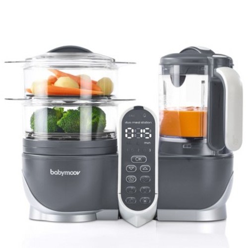 Babymoov Duo Meal Station Food Maker 6 In 1 Food Processor With Steam Cooker, Multi-speed Blender, Baby Purees, Warmer, Defroster, 1 Count (pack Of 1)