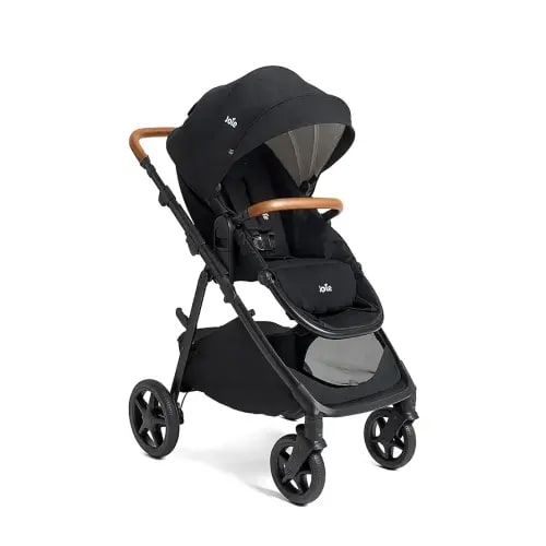 Ginger 4-in-1 Convertible Pramette and Stroller, Height Adjustable seat, All-Wheel Suspension, Extra Storage – for Newborns and Toddlers (Shale)