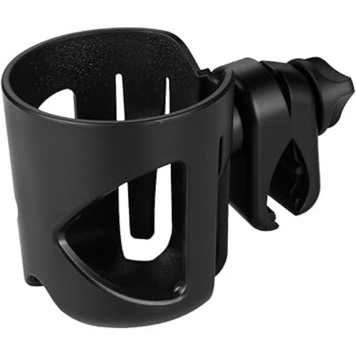 Accmor Universal Cup Holder, Stroller Cup Holder, Bike Cup Holder, 360° Rotatable Large Caliber Designed Cup Holder for Stroller, Wheelchair, Walker, Scooter, Black