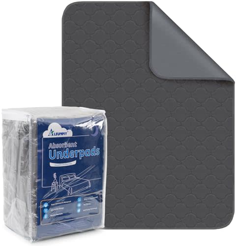 Alsunny Incontinence Pads for Bed 36x72 Inch (2pack),Adult Bed Pads,Waterproof Washable Bed Pads for Adults,Incontinence Bed Pads Washable for Incontinent,Bed Pads Washable for Alduts,Pets,Couple,Kid