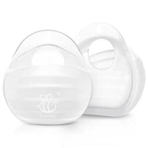 BumbleBee Milk Collector, Portable Silicone Breastmilk Catcher, Kick-Proof Wearable Brest Shields for Breastfeeding Mom, 3oz/2pcs