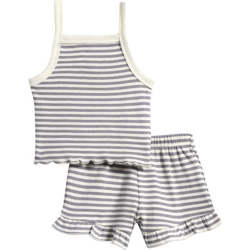 Evie Stripe Tank & Shorts Set, 0-3M