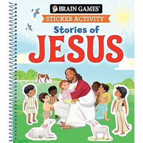 Brain Games - Sticker Activity: Stories of Jesus (For Kids Ages 3-6)