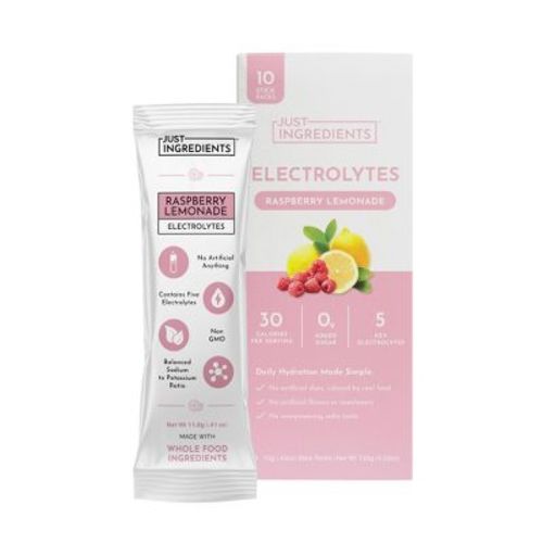 Just Ingredients Electrolytes Drink Mix - Raspberry Lemonade - 1oz/10ct