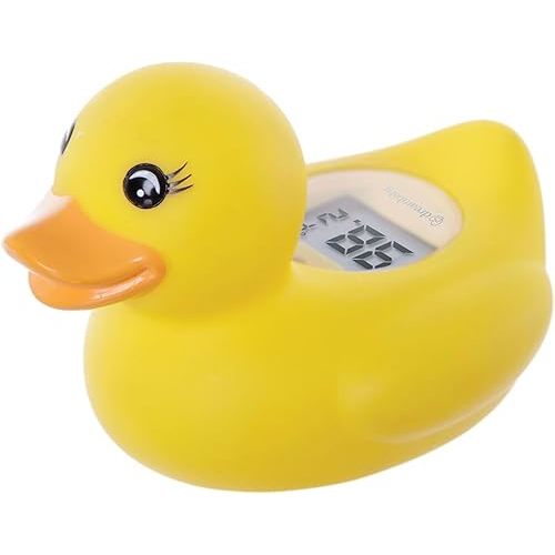 Dreambaby Duck Baby Bath Thermometer - Instant Read Digital Thermometer for Water and Room Temperature - Floating Baby Bath Toy - Newborn Must-Have