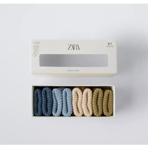 FOUR-PACK OF COLORFUL SOCKS - Bluish | ZARA United States