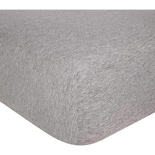 Burt's Bees Baby Essential Organic Cotton Fitted Crib Sheet, Breathable for Boy Girl Standard Crib & Toddler Mattresses
