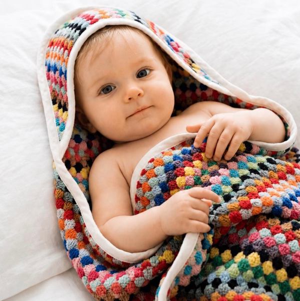 Handwoven Turkish Cotton Baby Swaddle Blanket: Super Soft Hooded Towel