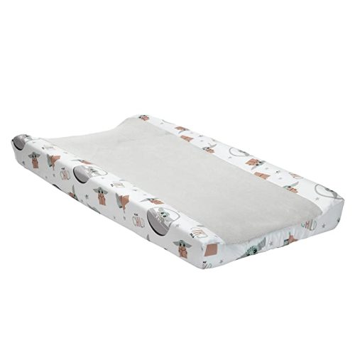 Amazon.com: Lambs & Ivy Star Wars Mandalorian The Child/Baby Yoda Gray Changing Pad Cover : Baby