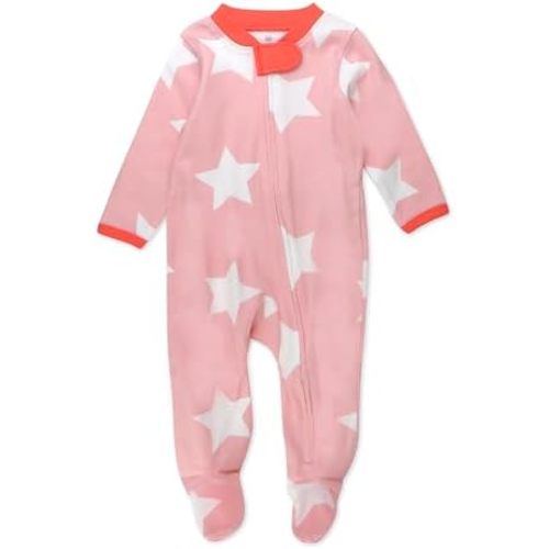 HonestBaby Baby Holiday Sleep and Play Footed Holiday Pajamas One-piece Sleeper Zip-front Organic Cotton Pjs