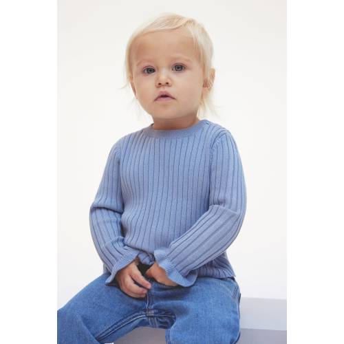 RIB-KNIT SWEATER