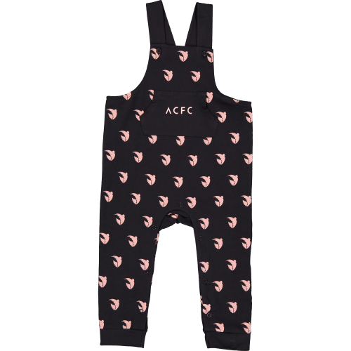 Angel City FC Baby All-Over Emblem Print Overall Onesie