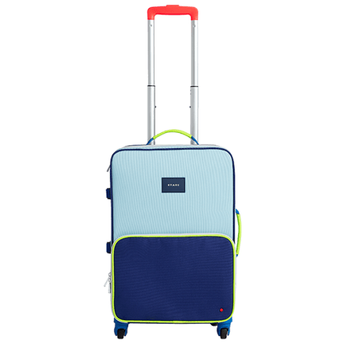 Logan Suitcase Color Block Navy/Neon