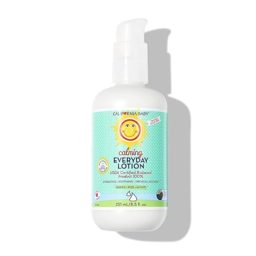 California Baby Calming Lotion | 100% Plant-Based Moisturizer | Lavender Baby Lotion | Face Moisturizer For Dry Skin | Hypoallergenic | 8.5 oz.