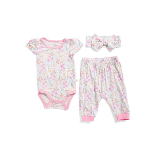 Newborn Girls 3pc Bodysuit And Joggers Set | Baby | Marshalls